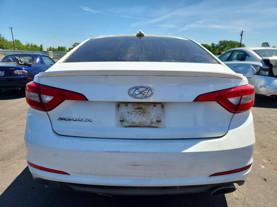 2017 Hyundai VIN 5NPE24AF1HH485046 COPART salvage auction — REAR END, Ca - Certificate Of Title (P), sold $625 on 2026-07-27 (photo 6)