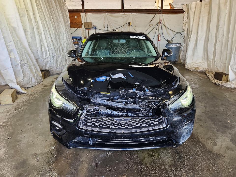 2019 Infiniti Q50 VIN JN1EV7AR4KM555304 COPART salvage auction — FRONT END, Salvage Title, sold $4,050 on 2026-07-30 (photo 5)