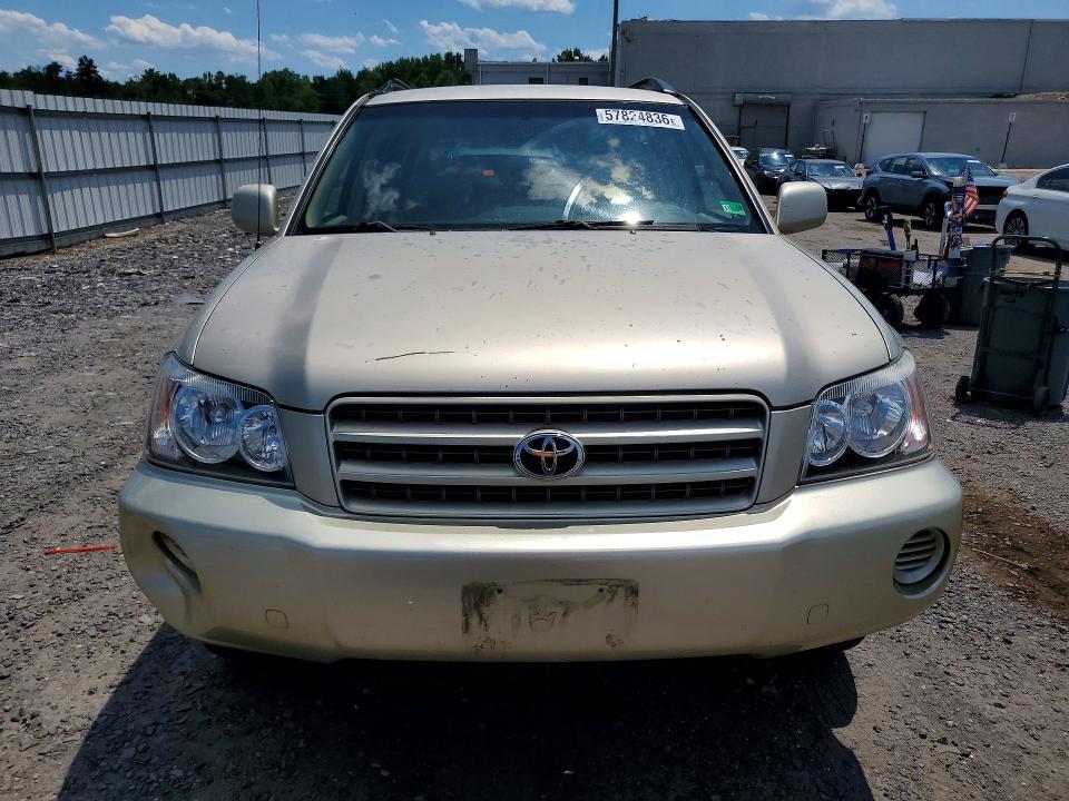 2001 Toyota Highlander VIN JTEHF21A410020916 COPART salvage auction — REAR END, Va - Cert Of Title - Salvage, sold $700 on 2026-07-08 (photo 5)