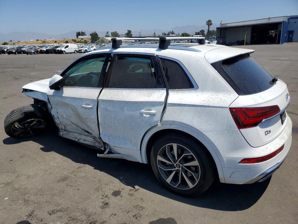 2023 Audi Q5 VIN WA1EAAFYXP2076162 COPART salvage auction — FRONT END, Ca - Salvage Certificate, sold $3,300 on 2026-07-27 (photo 2)