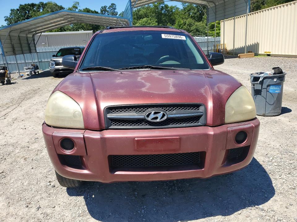 2006 Hyundai Tucson VIN KM8JM12B56U437504 COPART salvage auction — REAR END, GA - CERT OF TITLE-SALVAGE, sold $350 on 2026-07-07 (photo 5)