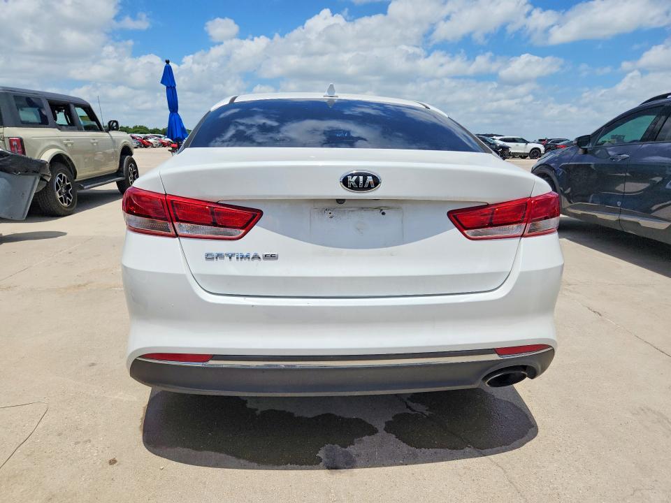2016 Kia Optima VIN 5XXGT4L33GG026006 COPART salvage auction — FRONT END, Tx - Certificate Of Title (P), sold $800 on 2026-07-09 (photo 6)