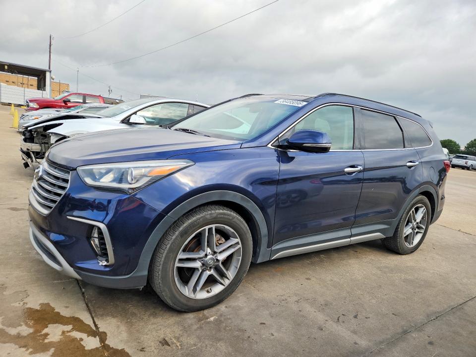 2017 Hyundai Santa fe VIN KM8SRDHF9HU167200 COPART salvage auction — HAIL, Az - Certificate Of Title (P), sold $4,450 on 2026-07-27 (photo 1)