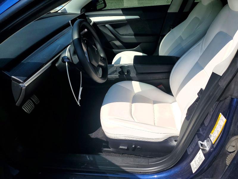 2022 Tesla Model 3 VIN 5YJ3E1EC3NF198329 COPART salvage auction — REAR END, Ma - Cert Of Title-Salvage, sold $10,100 on 2026-07-27 (photo 7)