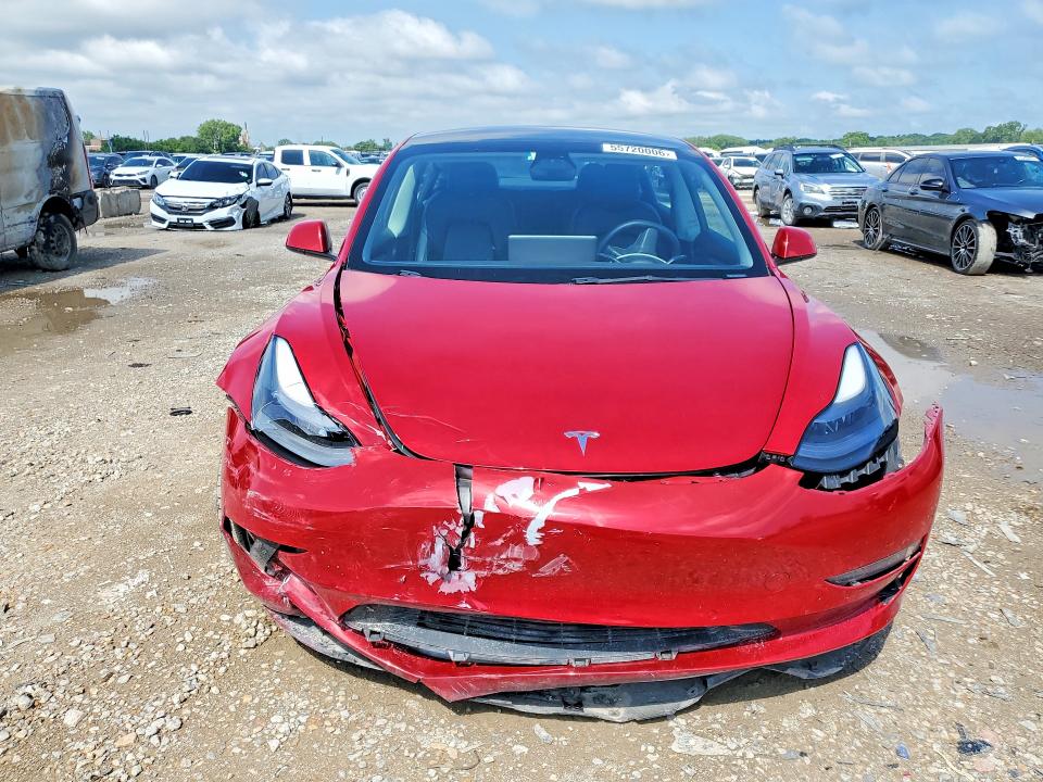 2022 Tesla VIN 5YJ3E1EA6NF143890 COPART salvage auction — FRONT END, Ks - Cert Of Title-Salvage, sold $4,950 on 2026-07-07 (photo 5)