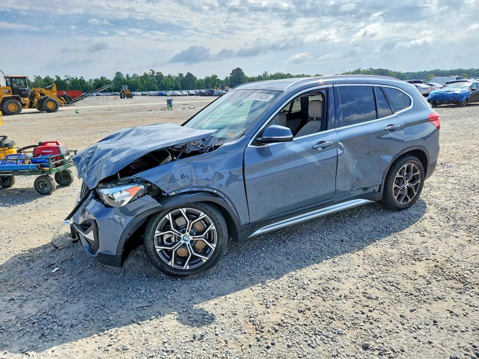 2021 BMW X1 VIN WBXJG9C03M5U39222 COPART salvage auction — FRONT END, Nc - Salvage Certificate Of Title, sold $1,950 on 2026-08-03 (photo 1)