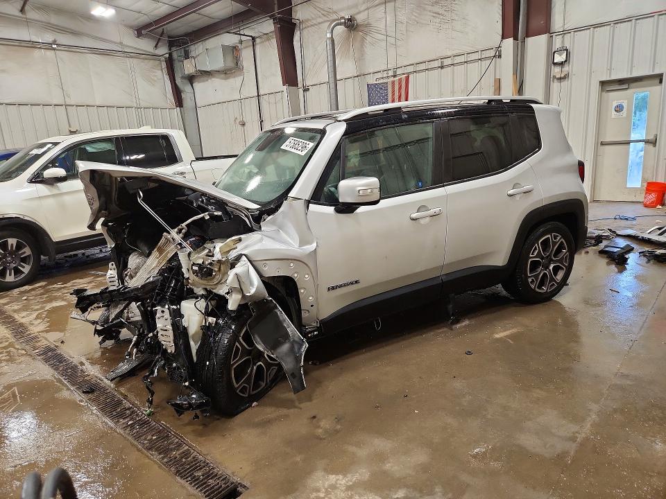 2015 Jeep Renegade VIN ZACCJADTXFPB32206 COPART salvage auction — FRONT END, Wi - Junked Vehicle Bill Of Sale, sold $425 on 2026-07-13 (photo 1)