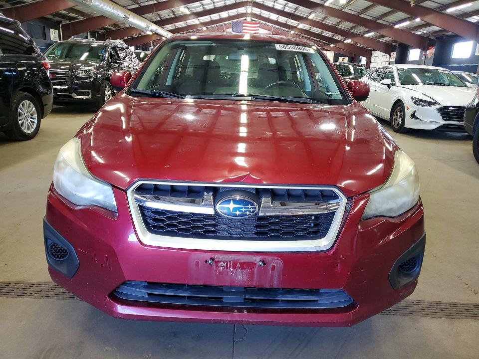 2014 Subaru Impreza VIN JF1GPAC67E8299422 COPART salvage auction — FRONT END, Ct - Cert Of Title-Salvage, sold $450 on 2026-07-09 (photo 5)