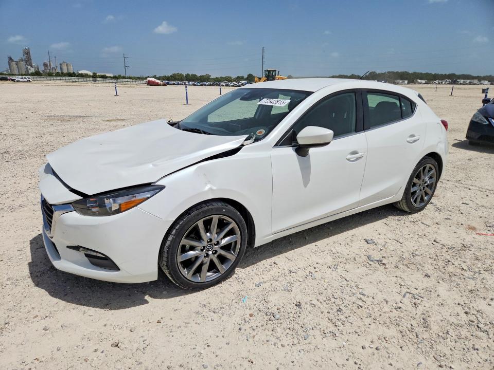 2018 Mazda 3 VIN 3MZBN1L39JM202353 COPART salvage auction — FRONT END, Tx - Salvage Vehicle Title, sold $3,450 on 2026-07-09 (photo 1)