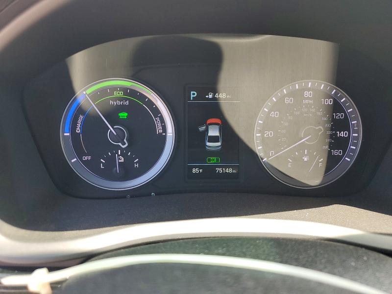 2018 Hyundai Sonata VIN KMHE34L33JA087037 COPART salvage auction — HAIL, Ar - Cert Of Title-Salvage, sold $3,200 on 2026-07-08 (photo 9)