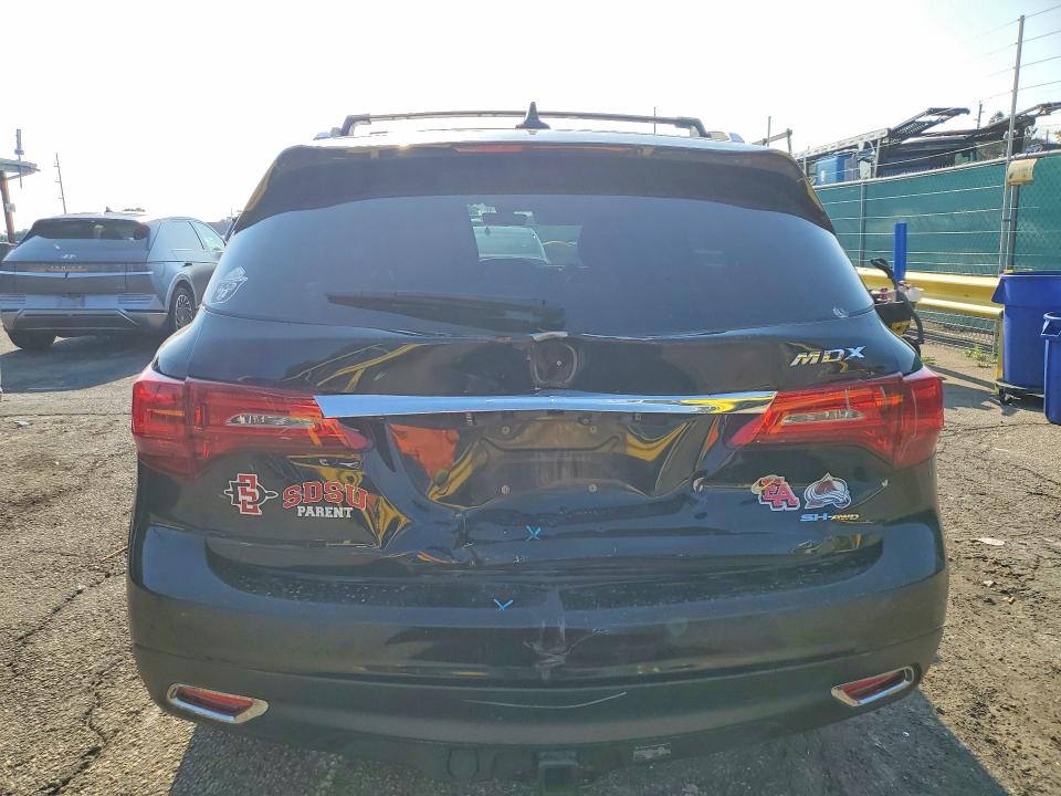 2016 Acura VIN 5FRYD4H2XGB034512 COPART salvage auction — REAR END, Co - Public - Salvage Title, sold $425 on 2026-07-23 (photo 6)