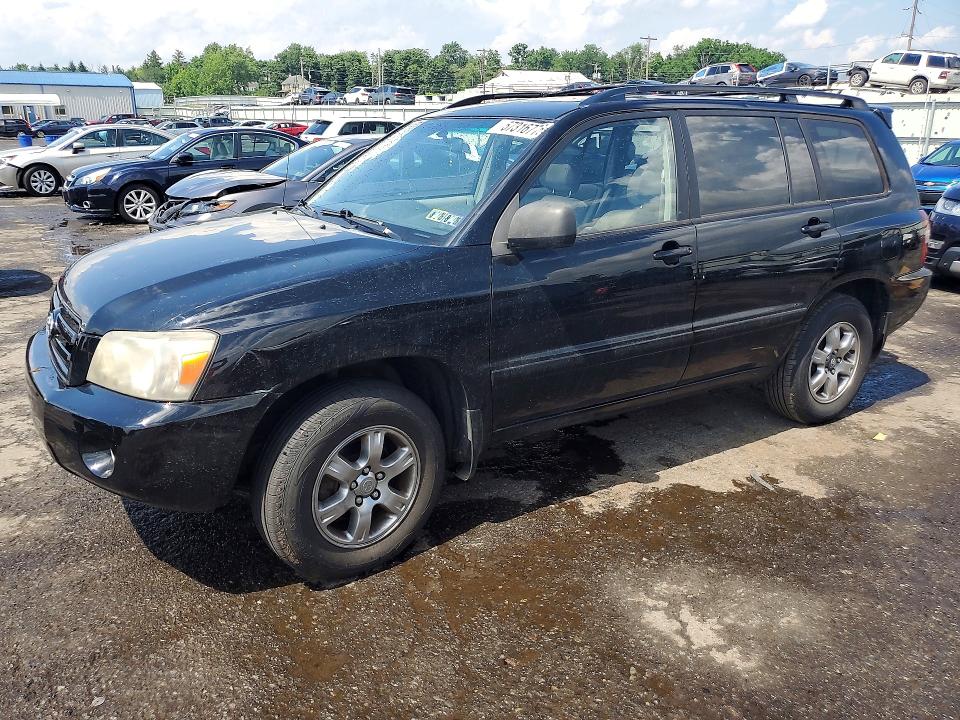 2005 Toyota Highlander VIN JTEEP21A150068301 COPART salvage auction — REAR END, Pa - Certificate Of Salvage, sold $925 on 2026-07-07 (photo 1)