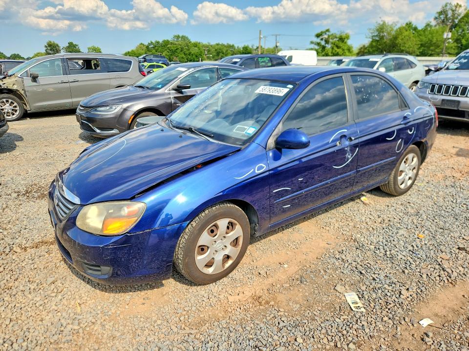2009 Kia Spectra VIN KNAFE222695637817 COPART salvage auction — FRONT END, Nj - Cert Of Title-Salvage, sold $375 on 2026-07-07 (photo 1)
