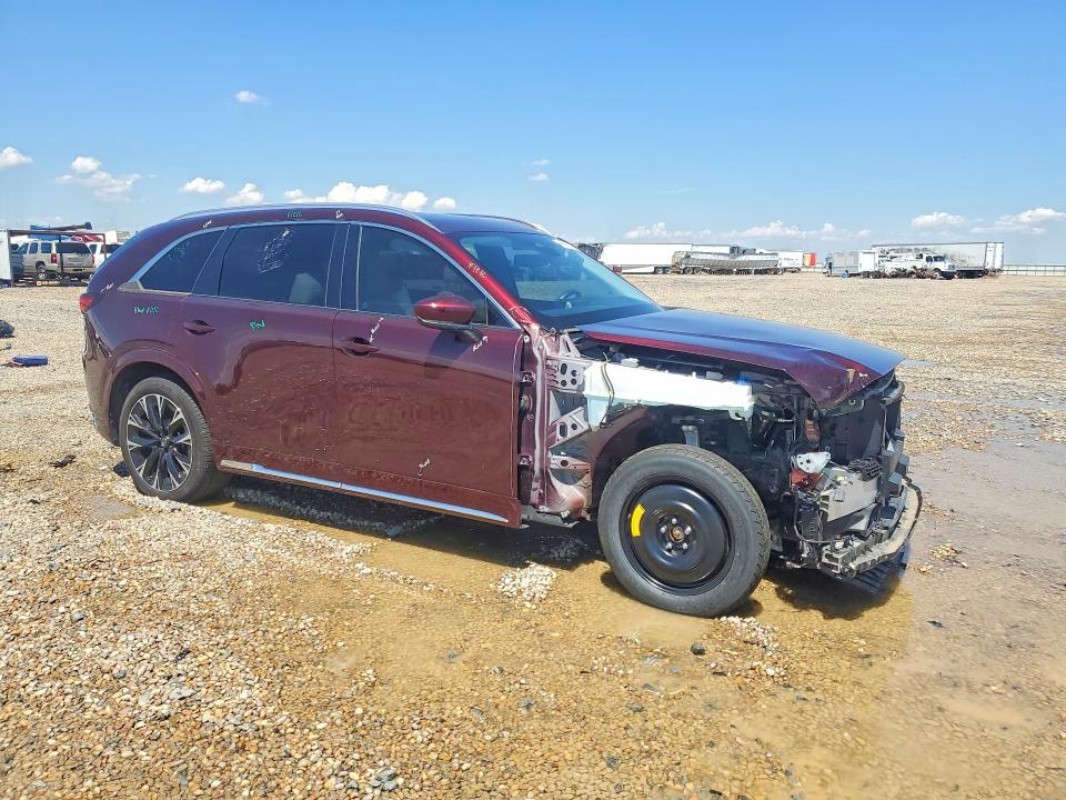 2025 Mazda Cx-90 VIN JM3KKDHC9S1195836 COPART salvage auction — FRONT END, Tx - Salvage Vehicle Title, sold $15,500 on 2026-07-14 (photo 4)