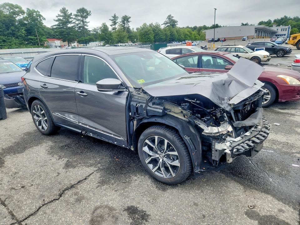2022 Acura Mdx VIN 5J8YE1H46NL009424 COPART salvage auction — FRONT END, Wv - Salvage Certificate, sold $8,200 on 2026-07-30 (photo 4)