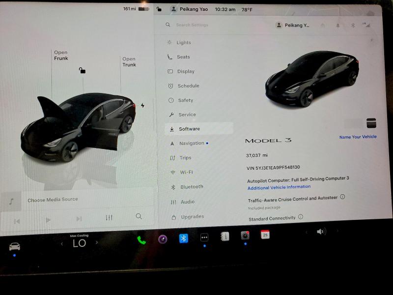 2023 Tesla Model 3 VIN 5YJ3E1EA9PF548130 COPART salvage auction — SIDE, Pa - Certificate Of Salvage, sold $9,600 on 2026-07-07 (photo 9)