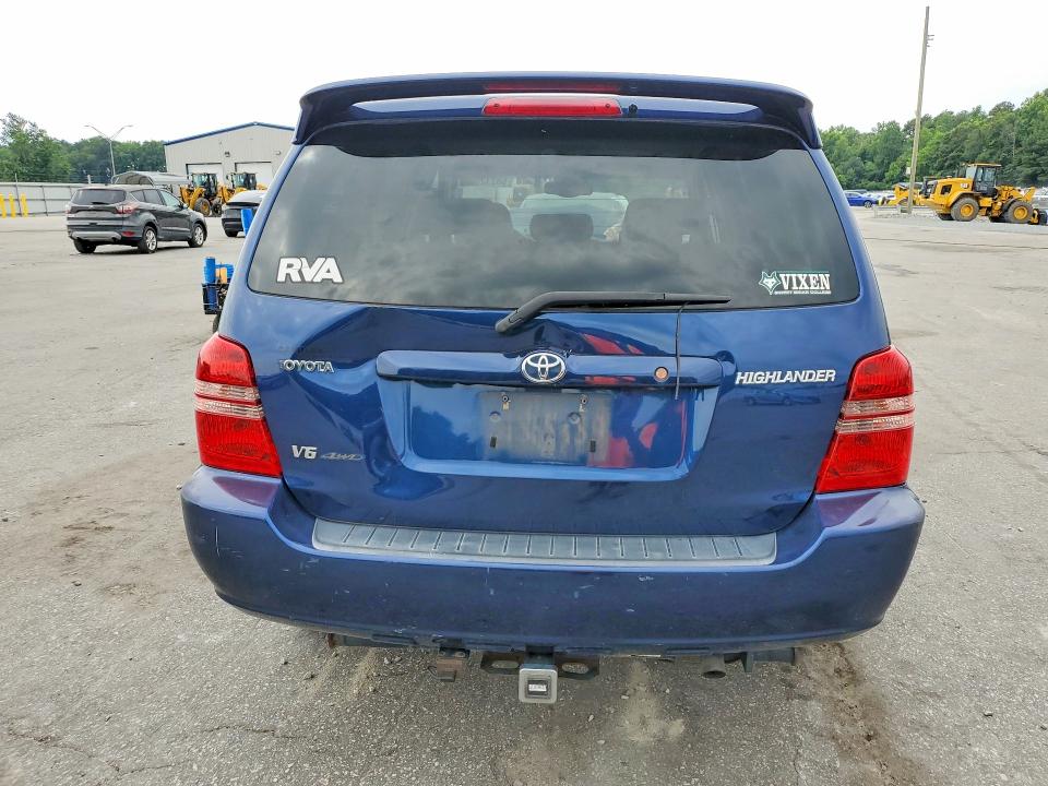 2003 Toyota Highlander VIN JTEHF21A530154126 COPART salvage auction — FRONT END, Nc - Salvage Certificate Of Title, sold $400 on 2026-07-28 (photo 6)