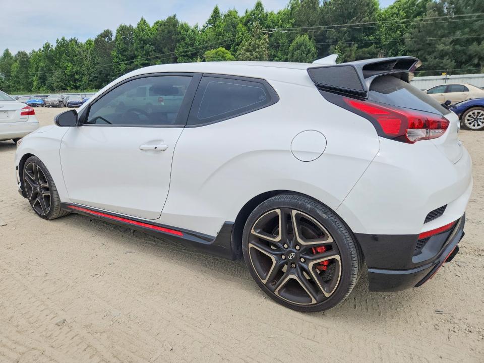 2022 Hyundai Veloster VIN KMHT36AH8NU013750 COPART salvage auction — MINOR DENT/SCRATCHES, Va - Cert Of Title - Salvage, sold $6,200 on 2026-07-28 (photo 2)