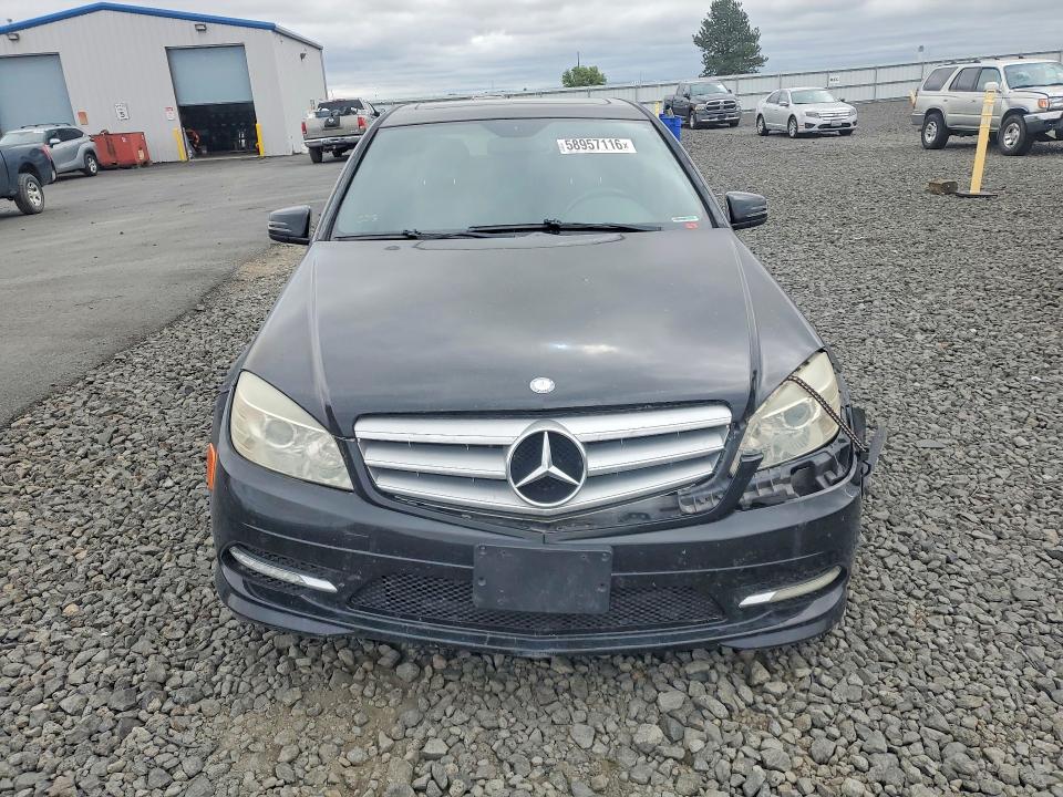2011 Mercedes-benz C class VIN WDDGF8BB9BR184059 COPART salvage auction — FRONT END, WA - BILL OF SALE, sold $375 on 2026-07-08 (photo 5)