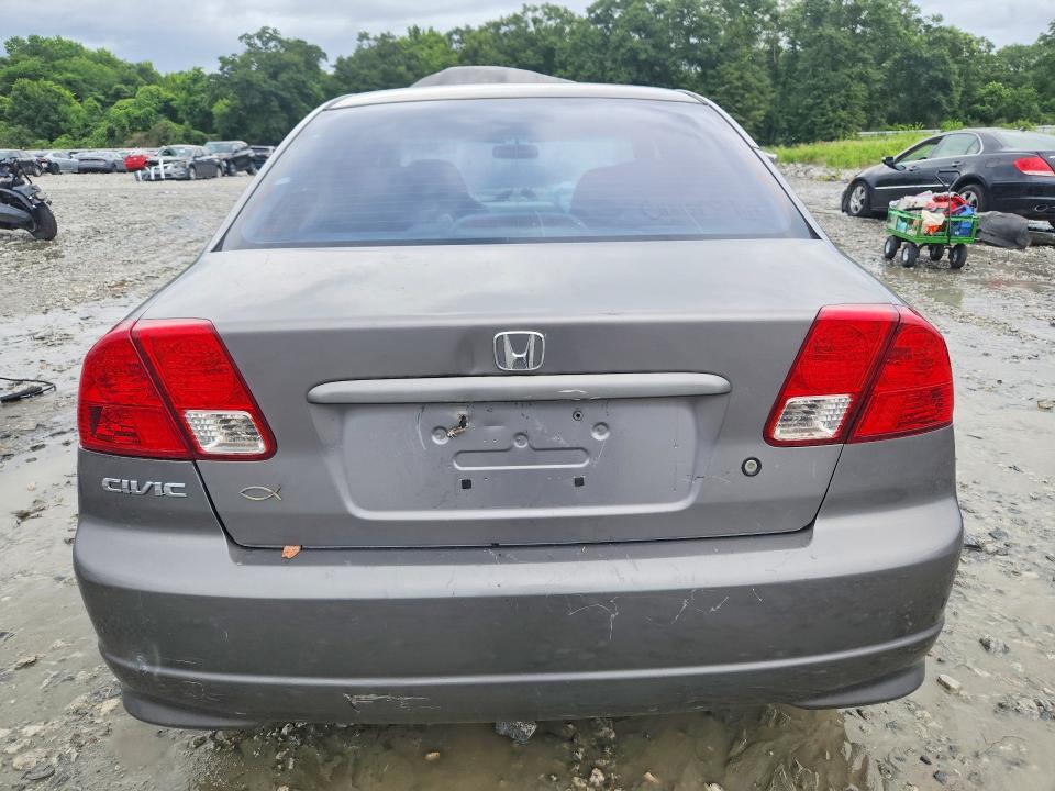 2005 Honda Civic VIN 1HGES26775L022665 COPART salvage auction — FRONT END, GA - CERT OF TITLE-SALVAGE, sold $250 on 2026-07-09 (photo 6)