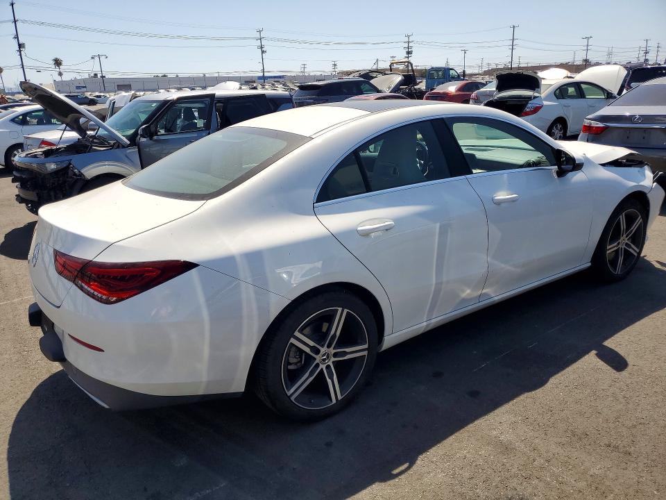 2020 Mercedes-benz Cla-klasse VIN W1K5J4GB4LN089912 COPART salvage auction — FRONT END, Ca - Salvage Certificate, sold $8,200 on 2026-07-08 (photo 3)