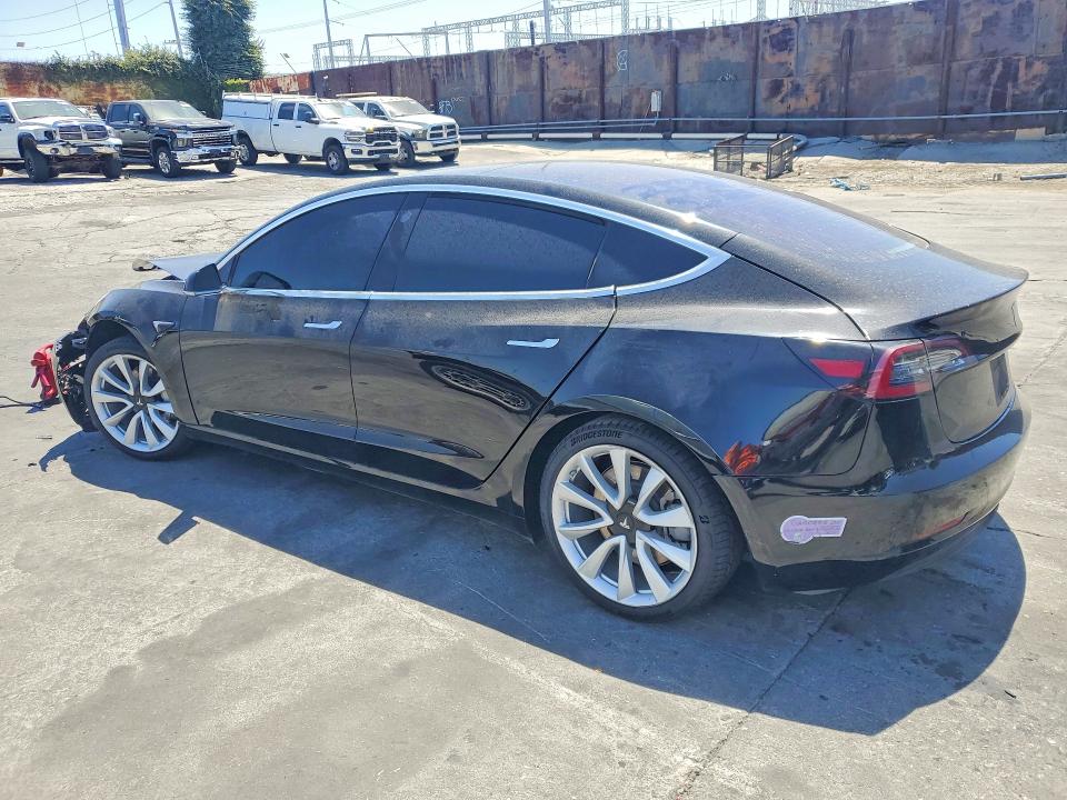 2018 Tesla VIN 5YJ3E1EA0JF047599 COPART salvage auction — FRONT END, Ca - Salvage Certificate, sold $2,800 on 2026-07-15 (photo 2)