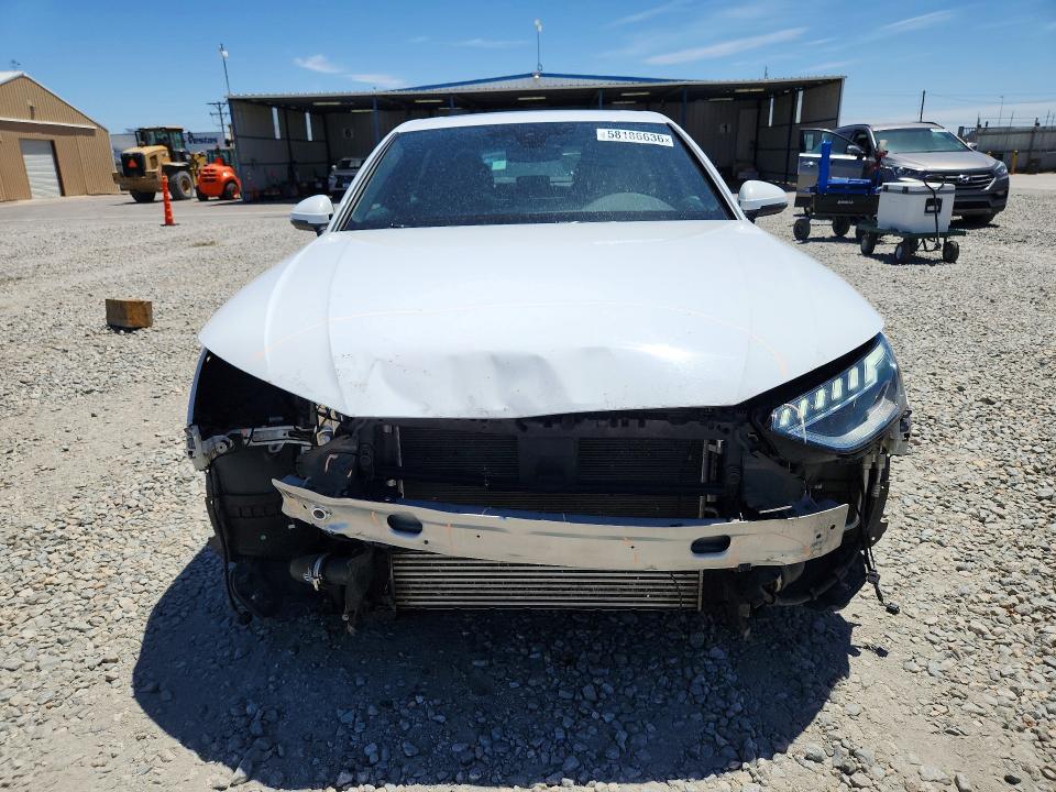 2023 Audi A4 VIN WAUEAAF4XPN011309 COPART salvage auction — FRONT END, Co - Public - Salvage Title, sold $325 on 2026-07-21 (photo 5)
