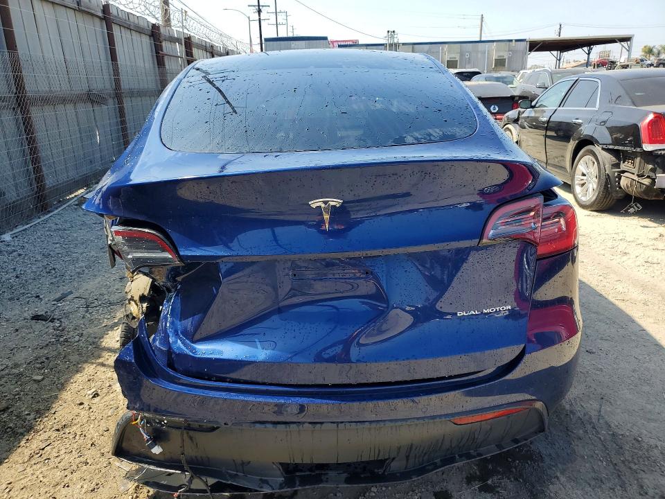 2022 Tesla Model y VIN 7SAYGDEE7NF363109 COPART salvage auction — REAR END, Ca - Salvage Certificate, sold $5,600 on 2026-07-02 (photo 6)