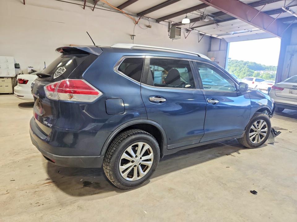2016 Nissan Rogue VIN KNMAT2MV3GP713716 COPART salvage auction — FRONT END, Pa - Certificate Of Salvage, sold $1,750 on 2026-07-10 (photo 3)