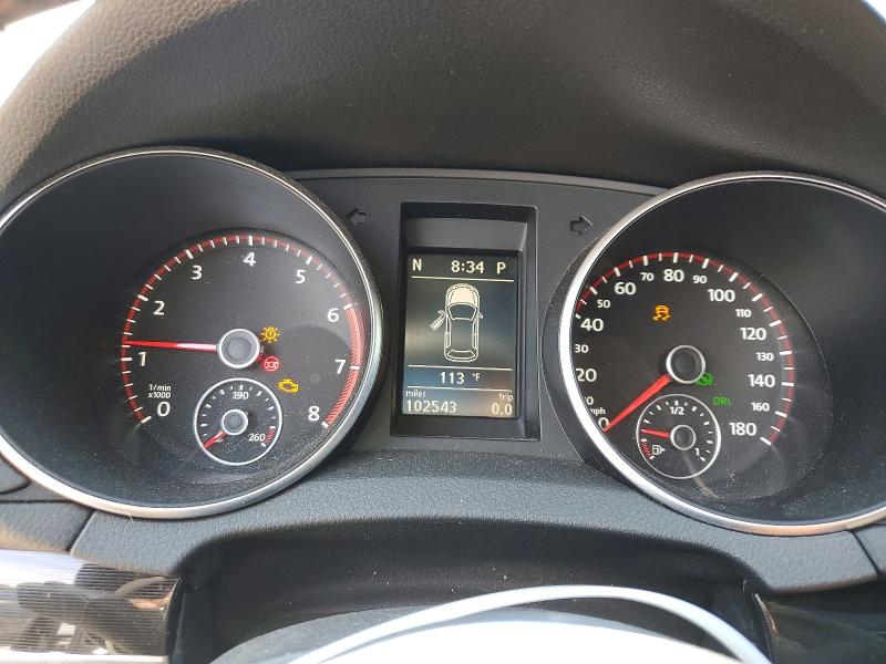2012 Volkswagen VIN WVWHD7AJ7CW200608 COPART salvage auction — FRONT END, Va - Certificate Of Title, sold $250 on 2026-07-28 (photo 9)
