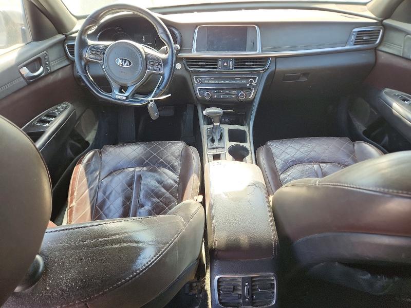 2018 Kia Optima VIN 5XXGV4L2XJG194878 COPART salvage auction — ENGINE BURN, Ca - Salvage Certificate, sold $500 on 2026-07-29 (photo 8)
