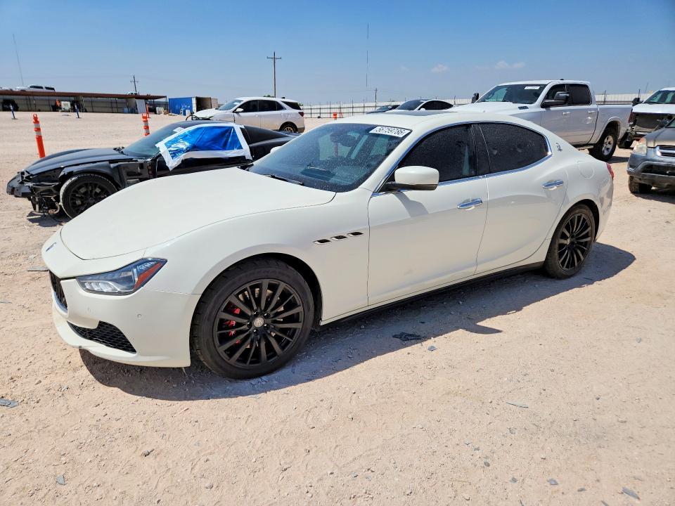 2014 Maserati VIN ZAM57RTAXE1106530 COPART salvage auction — REAR END, Tx - Salvage Vehicle Title, sold $2,700 on 2026-08-05 (photo 1)