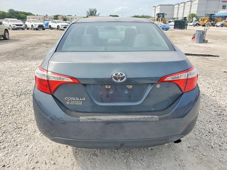 2016 Toyota Corolla VIN 5YFBURHE2GP509041 COPART salvage auction — NORMAL WEAR, FL - CERT OF TITLE SLVG REBUILDABLE, sold $3,250 on 2026-07-10 (photo 6)