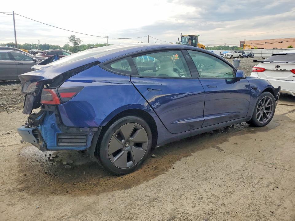 2023 Tesla VIN 5YJ3E1EA8PF614909 COPART salvage auction — REAR END, Nj - Cert Of Title-Salvage, sold $4,300 on 2026-07-29 (photo 3)