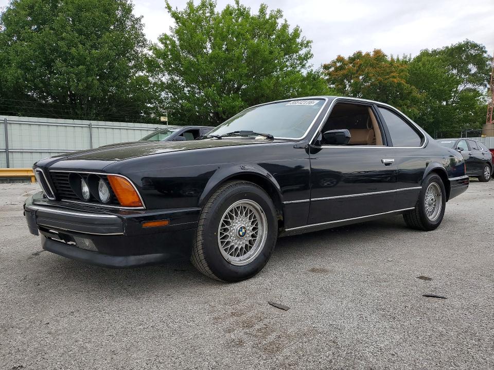1989 BMW 6 series VIN WBAEC8412K3269176 COPART salvage auction — MINOR DENT/SCRATCHES, Il - Certificate Of Title (P), sold $10,600 on 2026-07-06 (photo 1)