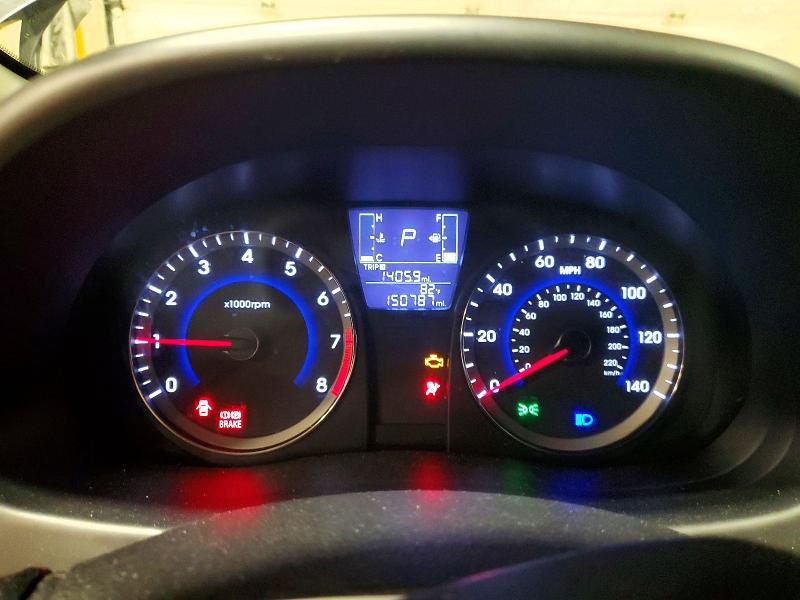 2015 Hyundai Accent VIN KMHCT5AE2FU199187 COPART salvage auction — FRONT END, Nj - Cert Of Title-Salvage, sold $500 on 2026-07-31 (photo 9)