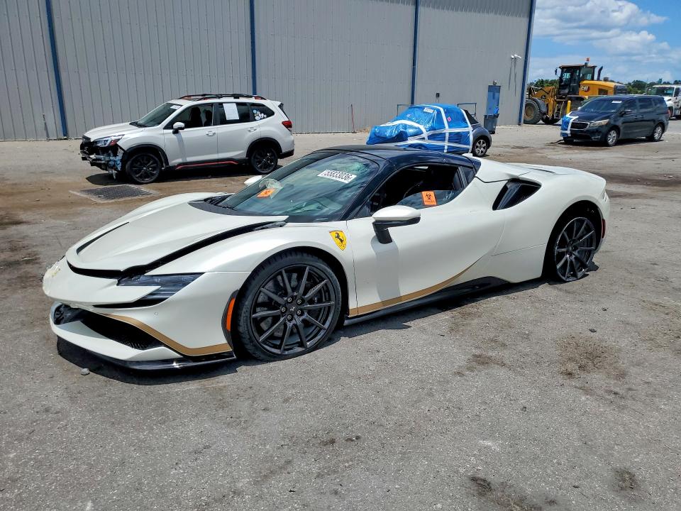 2025 Ferrari SF 90 Spider VIN ZFF96NMA7S0316974 — COPART salvage auction photo