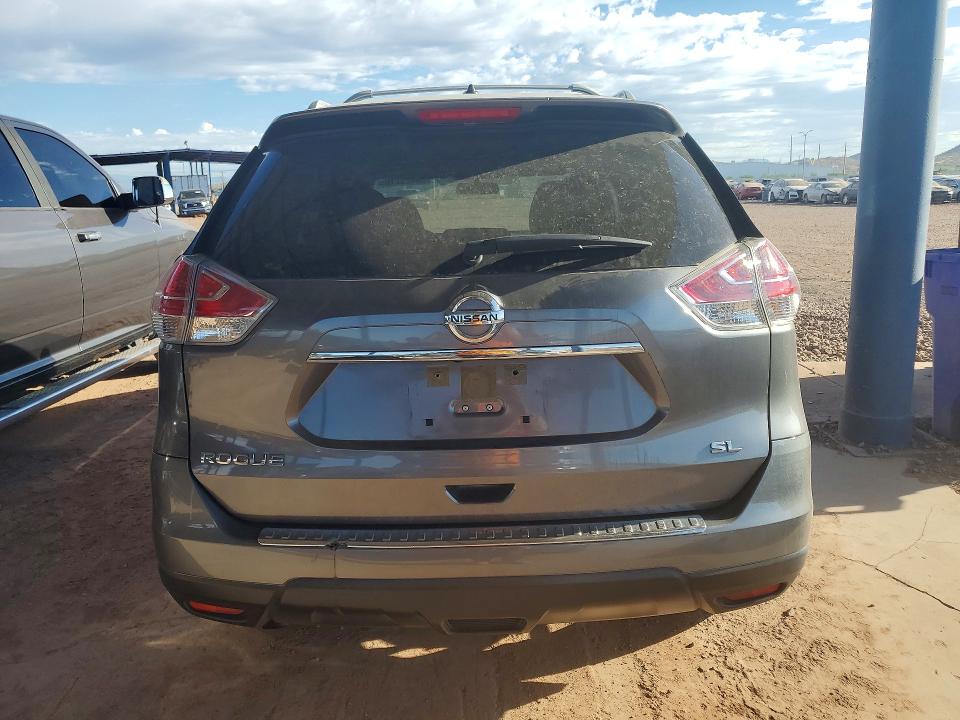 2016 Nissan Rogue VIN JN8AT2MT9GW007908 COPART salvage auction — NORMAL WEAR, AZ - CERTIFICATE OF TITLE, sold $175 on 2026-07-28 (photo 6)
