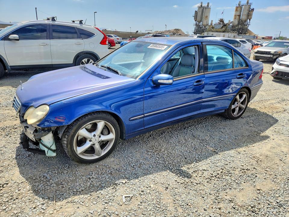 2004 Mercedes-benz C class VIN WDBRF40J74F548598 COPART salvage auction — FRONT END, Ca - Salvage Certificate, sold $225 on 2026-07-31 (photo 1)
