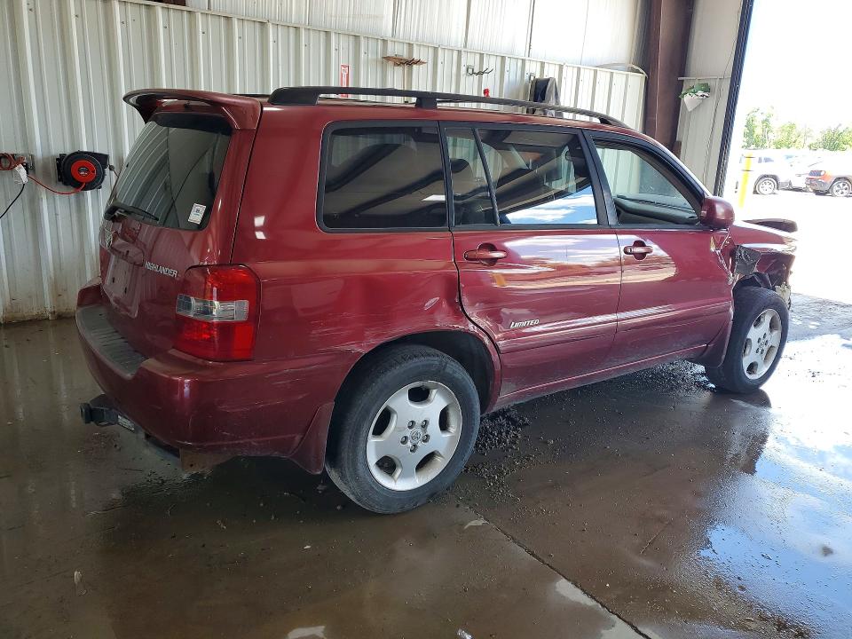 2006 Toyota Highlander VIN JTEEP21A860171278 COPART salvage auction — FRONT END, Pa - Certificate Of Salvage, sold $475 on 2026-07-22 (photo 3)