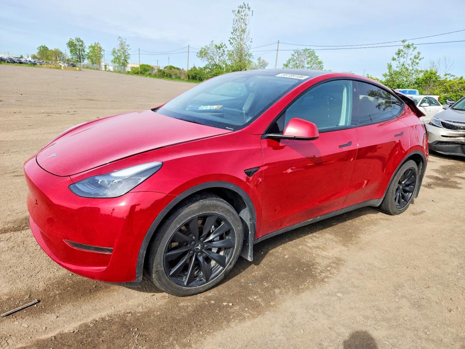 2023 Tesla Model y VIN LRWYGDFDXPC966569 COPART salvage auction — REAR END, Qc - Gravement Accidente, sold $7,600 on 2026-07-07 (photo 1)