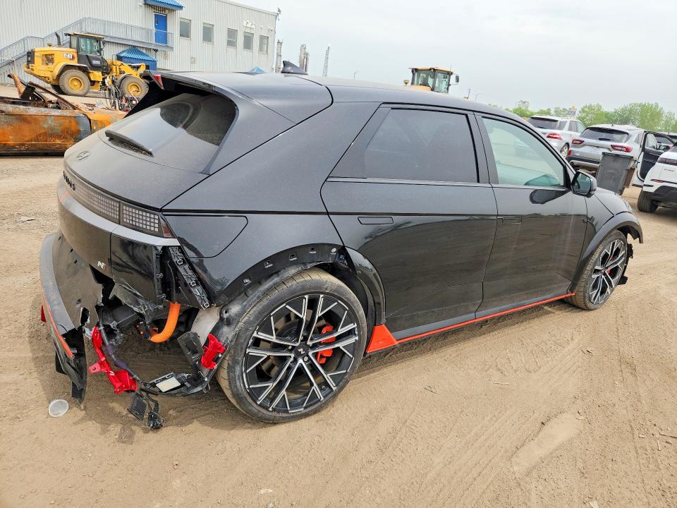 2025 Hyundai Ioniq VIN KM8KNDA87SU006729 COPART salvage auction — FRONT END, Qc - Gravement Accidente, sold $12,200 on 2026-07-14 (photo 3)
