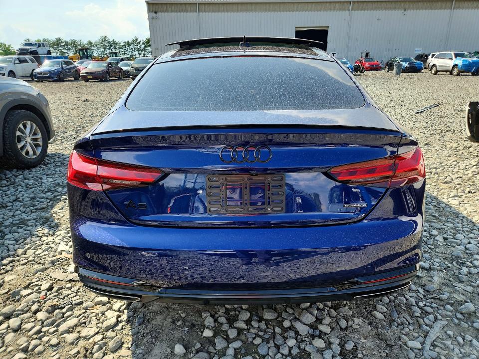 2025 Audi A5 VIN WAUFACF59SA018146 COPART salvage auction — WATER/FLOOD, Nj - Cert Of Title-Salvage Flood, sold $9,100 on 2026-07-29 (photo 6)