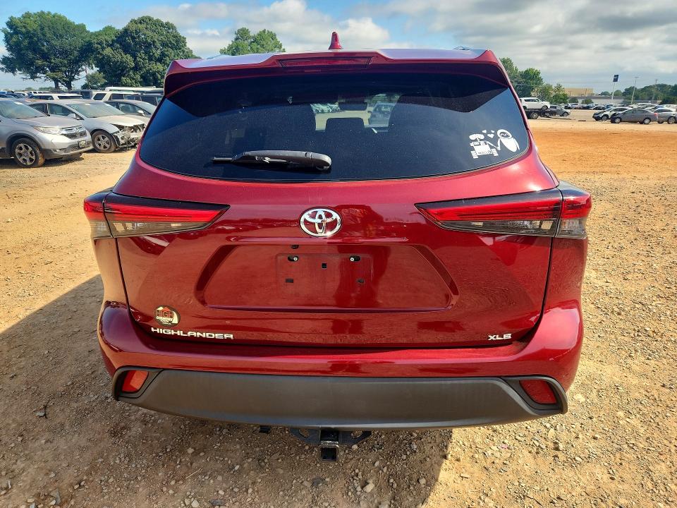 2020 Toyota VIN 5TDGZRAH4LS506140 COPART salvage auction — FRONT END, Al - Cert Of Title-Salvage Title, sold $7,700 on 2026-07-29 (photo 6)