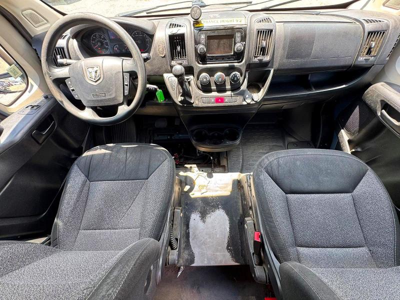 2019 Ram Promaster 3500 VIN 3C6URVJG5KE548450 COPART salvage auction — NORMAL WEAR, De - Certificate Of Title (P), sold $10,300 on 2026-07-17 (photo 9)