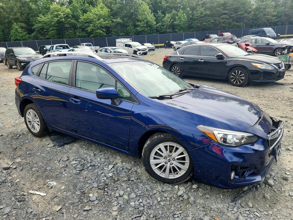 2018 Subaru Impreza VIN 4S3GTAD69J3718625 COPART salvage auction — FRONT END, Md - Cert Of Salvage > 75% Damage, sold $800 on 2026-07-02 (photo 4)