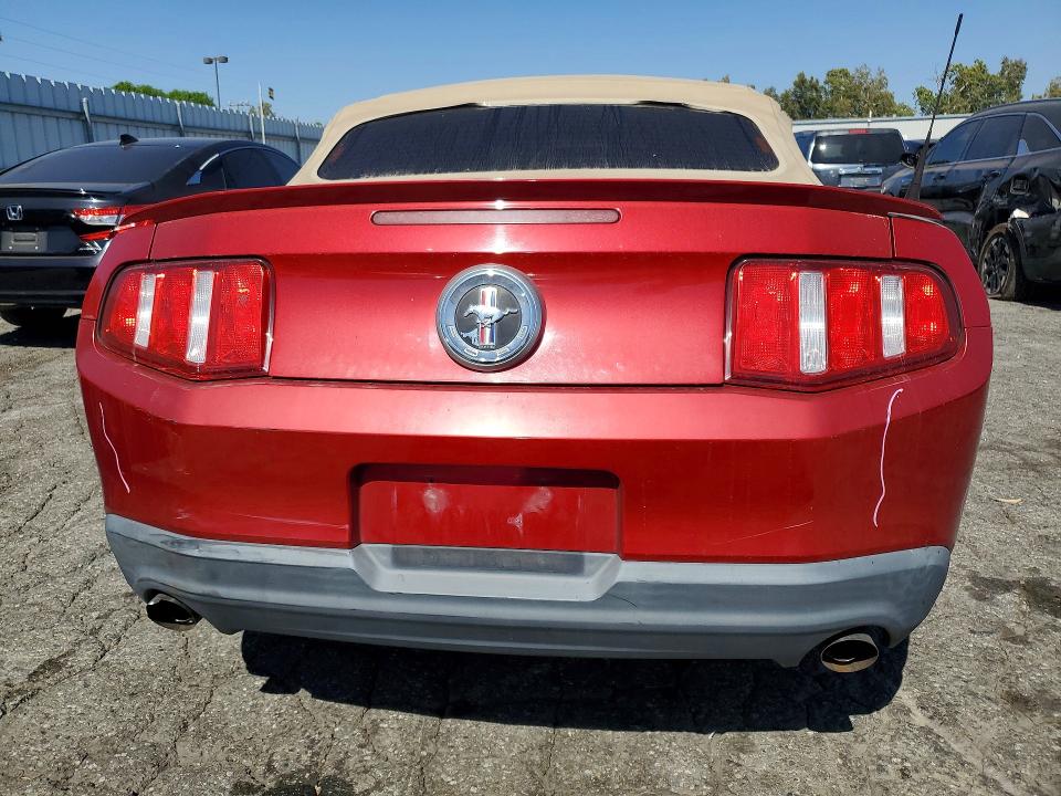 2011 Ford Mustang VIN 1ZVBP8EMXB5134368 COPART salvage auction — FRONT END, Ca - Salvage Certificate, sold $1,900 on 2026-07-02 (photo 6)