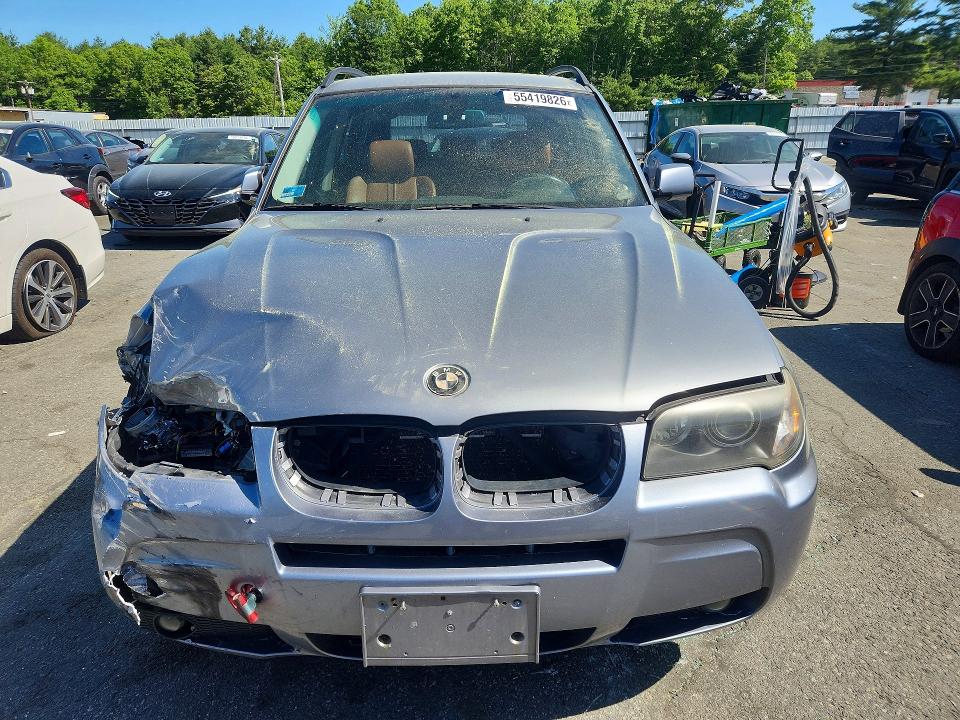 2006 BMW X3 VIN WBXPA93496WG81317 COPART salvage auction — FRONT END, Ri - Salvage Certificate Of Title, sold $425 on 2026-07-07 (photo 5)