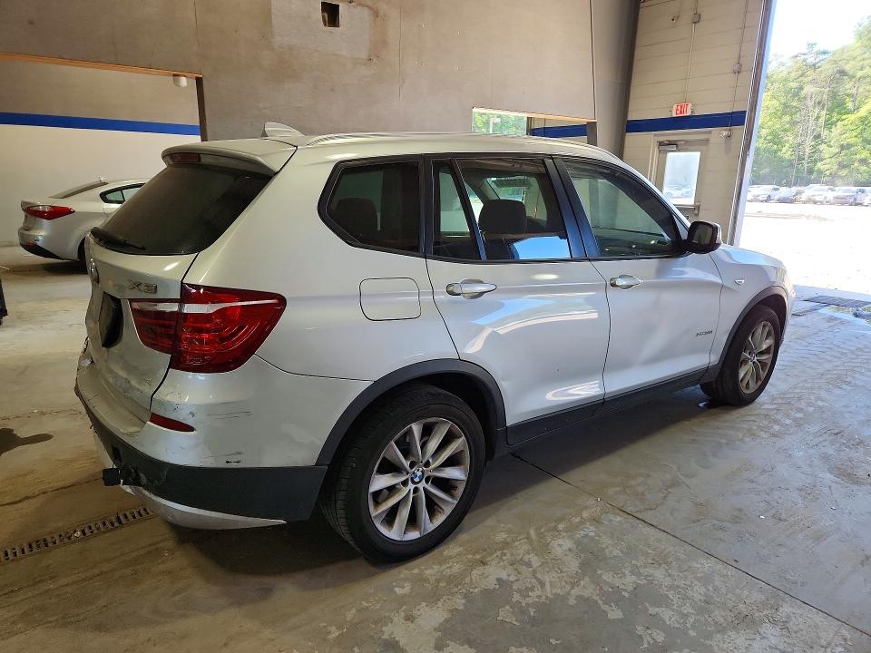2014 BMW X3 VIN 5UXWX9C5XE0D34370 COPART salvage auction — REAR END, Va - Cert Of Title - Salvage, sold $550 on 2026-07-24 (photo 3)