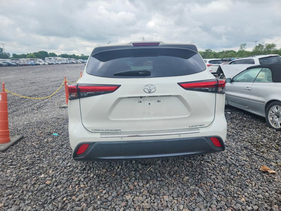 2021 Toyota Highlander VIN 5TDYZRAHXMS055530 COPART salvage auction — FRONT END, Il - Salvage Certificate, sold $16,700 on 2026-07-13 (photo 6)